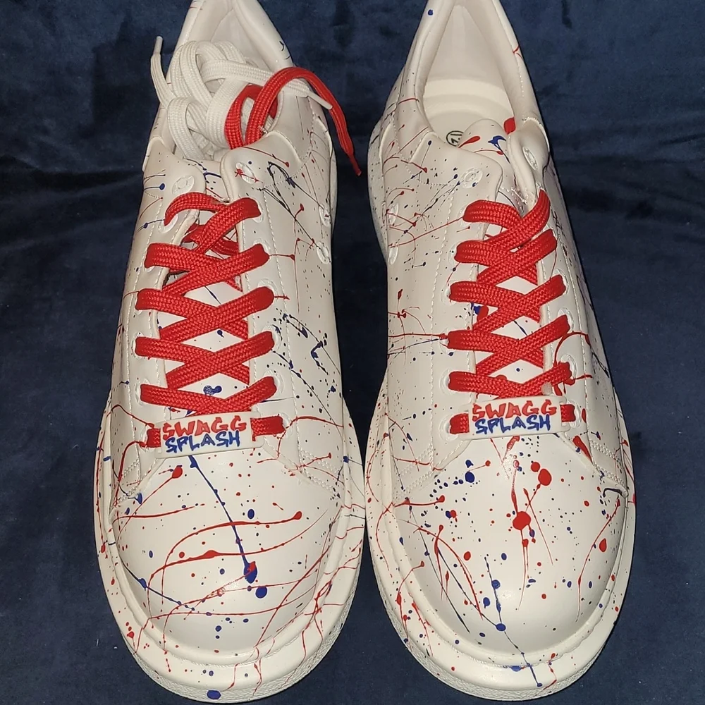 New California Swagg Splash sneakers...Red/Blue size 12 - Picture 1 of 13